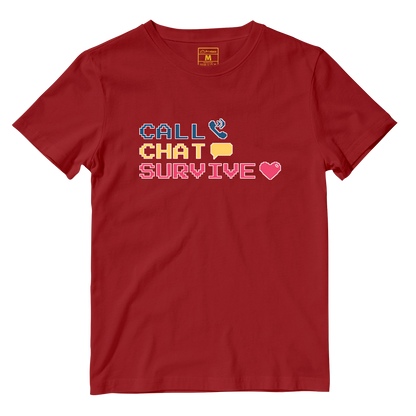 Cotton Shirt: Chat Call Survive