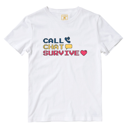Cotton Shirt: Chat Call Survive