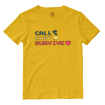 Cotton Shirt: Chat Call Survive