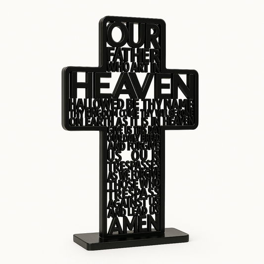 Tabletop Decor: Our Father Cross