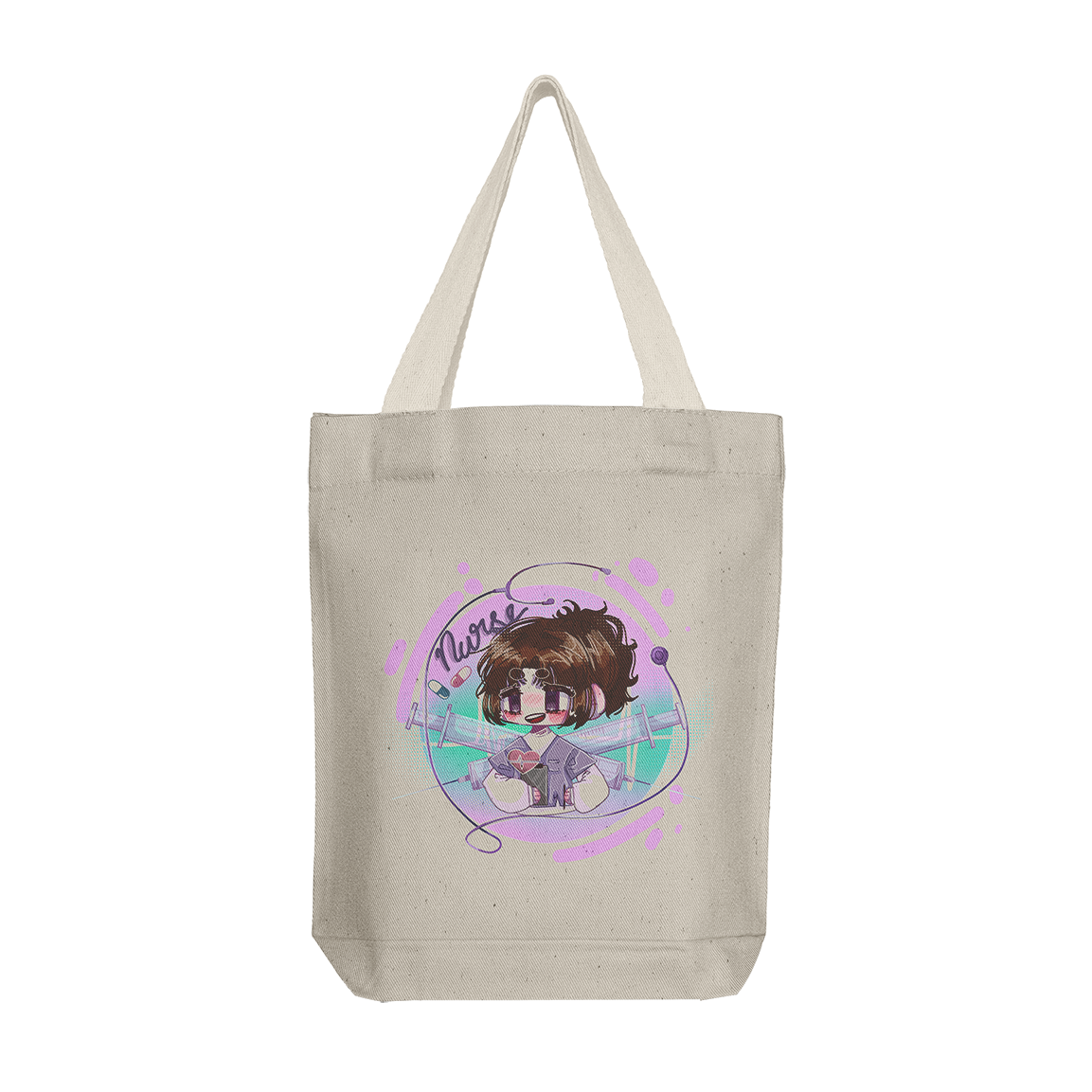 Tote Bag: Chibi Nurse Female