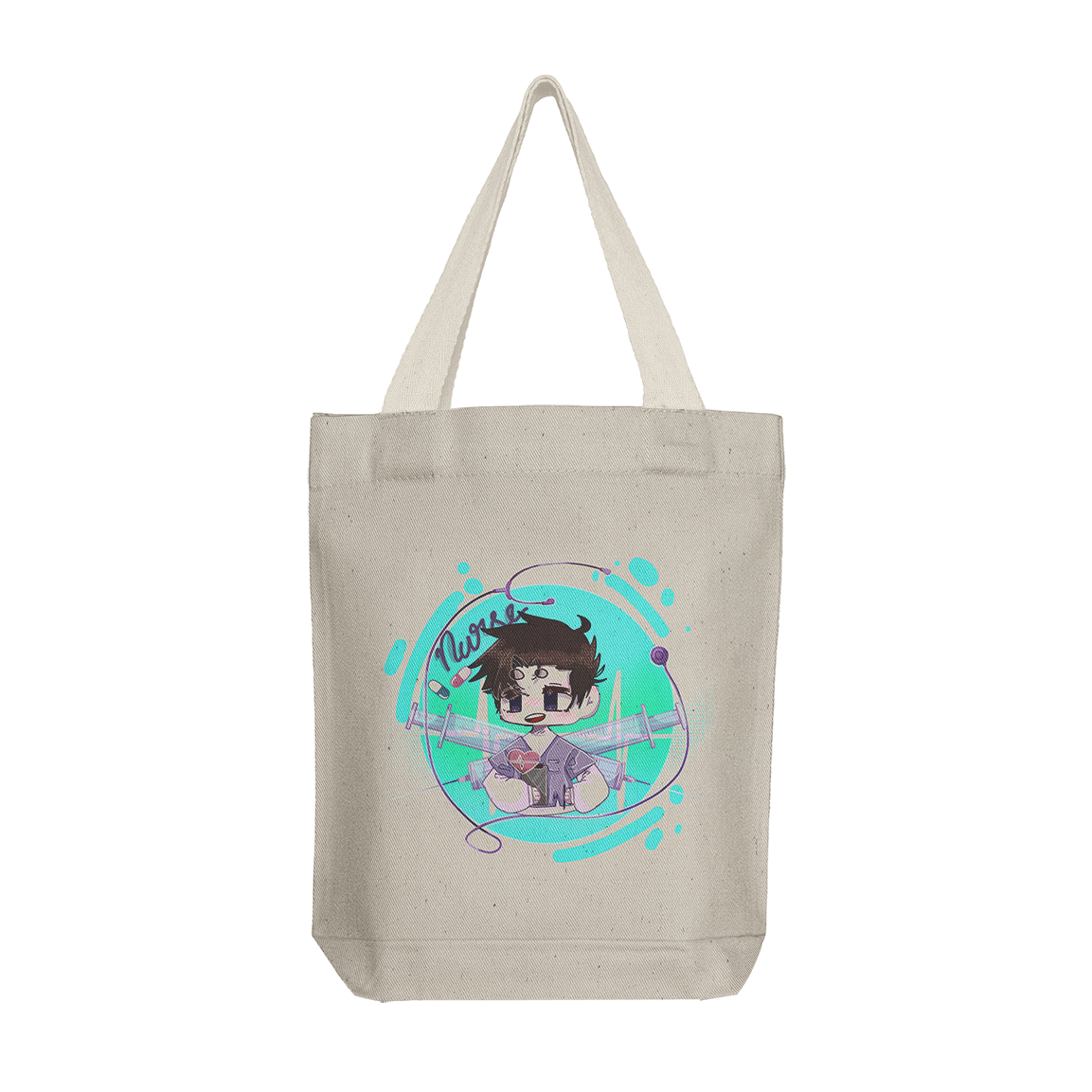 Tote Bag: Chibi Nurse Male