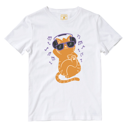 Cotton Shirt: Chilling Cat