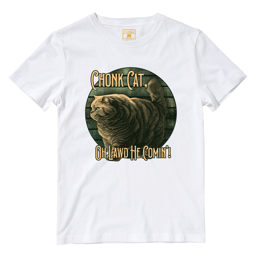 Cotton Shirt: Chonk Cat