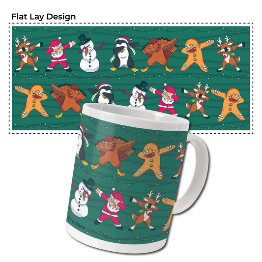 11oz Ceramic Mug: Christmas Dab