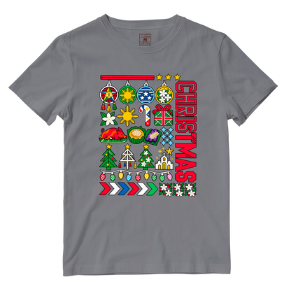 Cotton Shirt: Christmas Ornaments