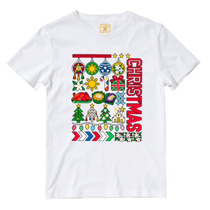 Cotton Shirt: Christmas Ornaments