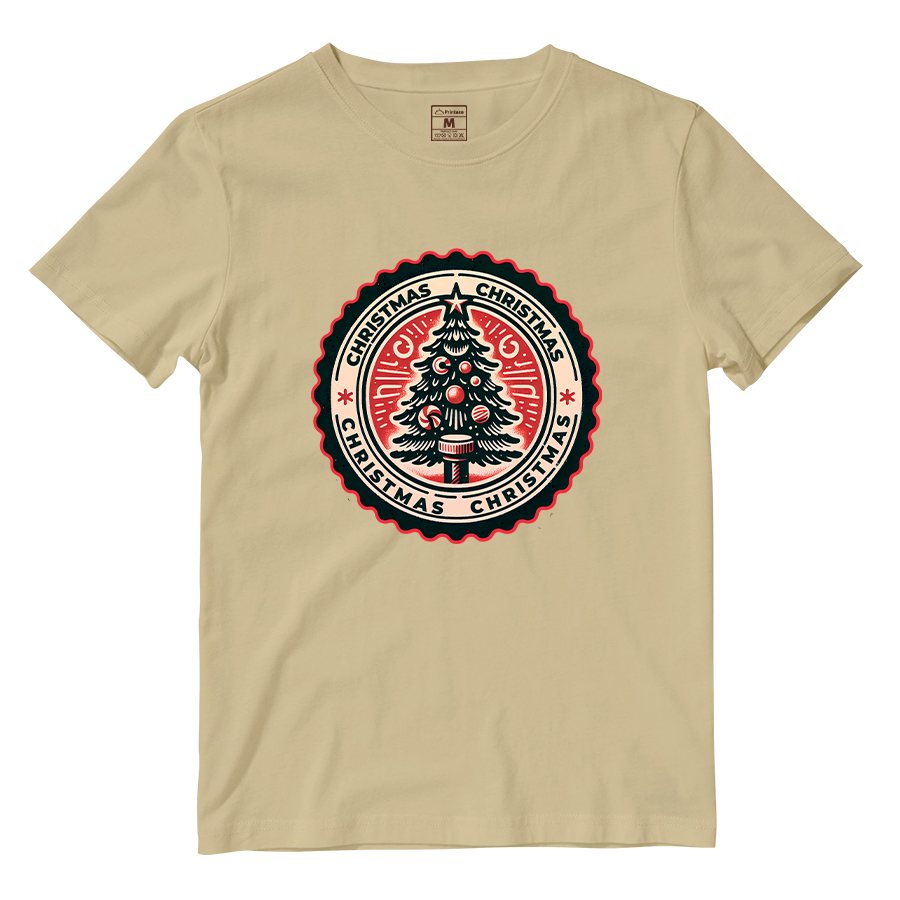 Cotton Shirt: Christmas Stamp