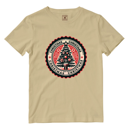 Cotton Shirt: Christmas Stamp