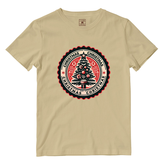 Cotton Shirt: Christmas Stamp