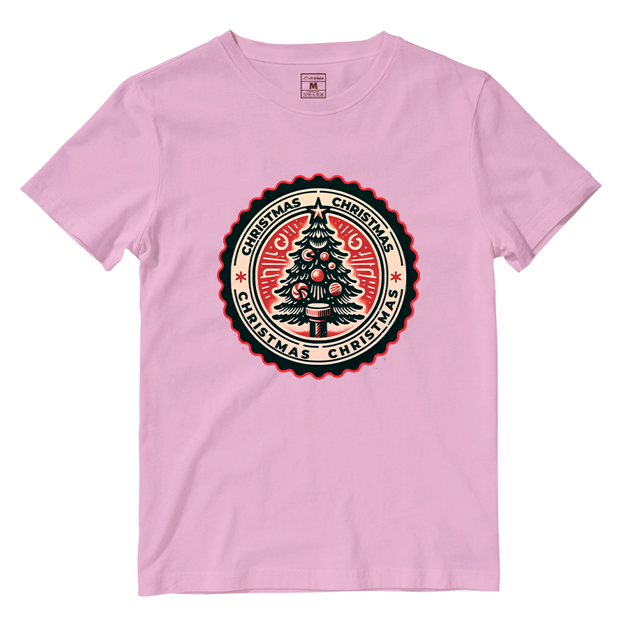 Cotton Shirt: Christmas Stamp