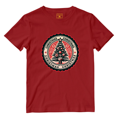 Cotton Shirt: Christmas Stamp