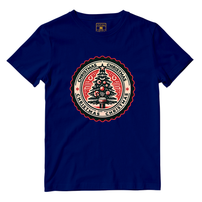 Cotton Shirt: Christmas Stamp