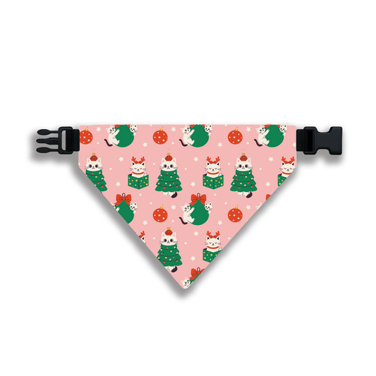 Pet Bandana: Pink Meowmas
