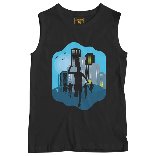 Sleeveless Drifit Shirt: City Running