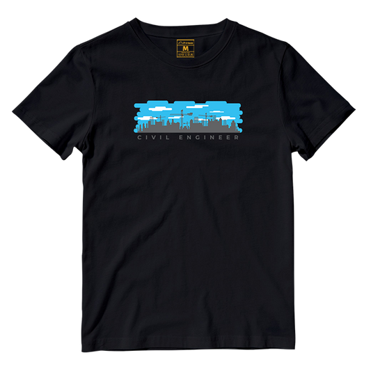 Cotton Shirt: Civil Engineer Skyline