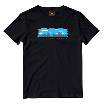 Cotton Shirt: Civil Engineer Skyline