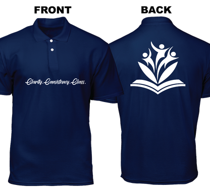 Cotton Polo Shirt: Clarity Consistency Class (Front and Back)