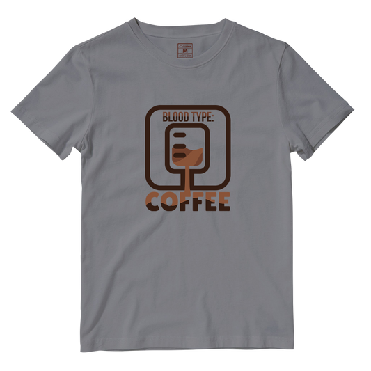 Cotton Shirt: Coffee Blood Type