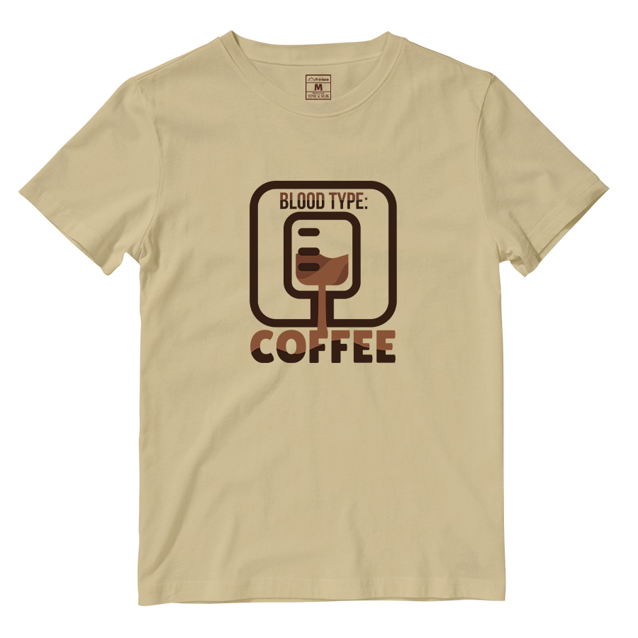 Cotton Shirt: Coffee Blood Type