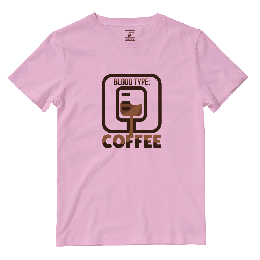 Cotton Shirt: Coffee Blood Type