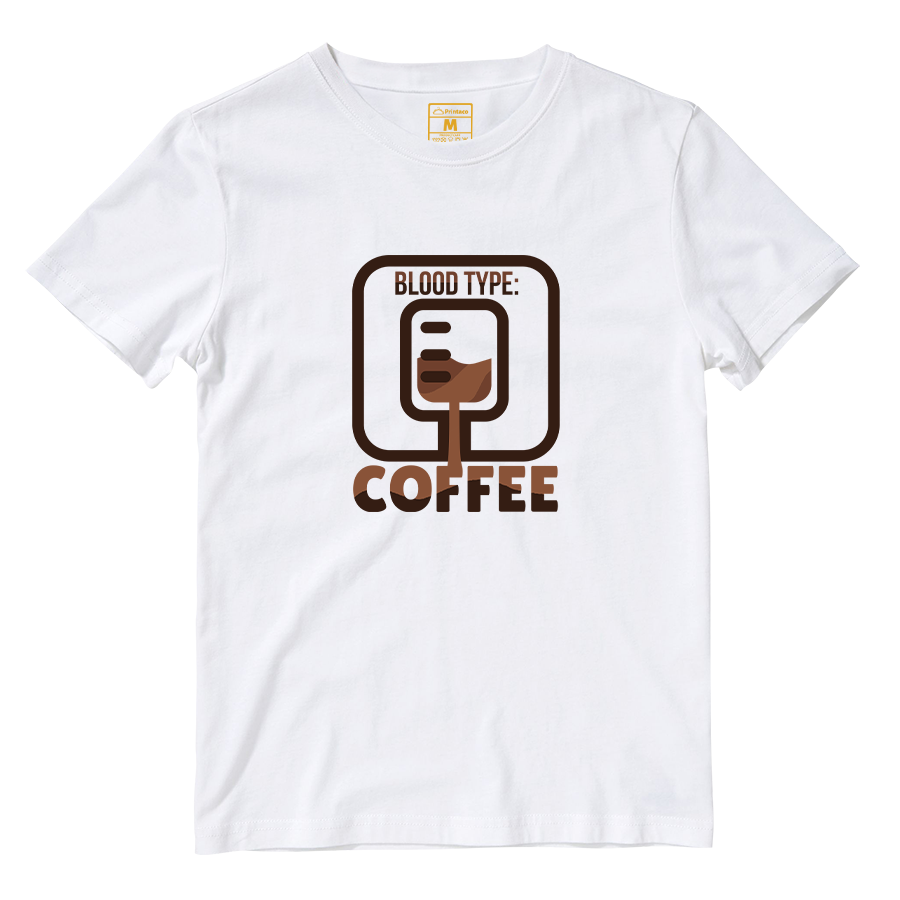 Cotton Shirt: Coffee Blood Type