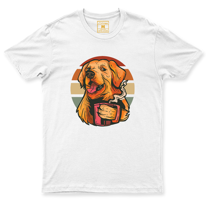 C.Spandex Shirt: Coffee Golden Retriever