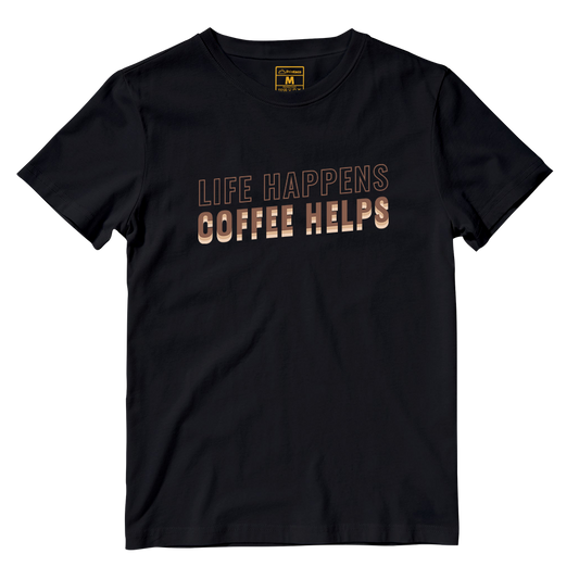 Cotton Shirt: Coffee Helps