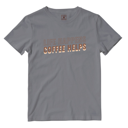Cotton Shirt: Coffee Helps
