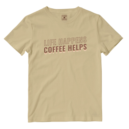 Cotton Shirt: Coffee Helps
