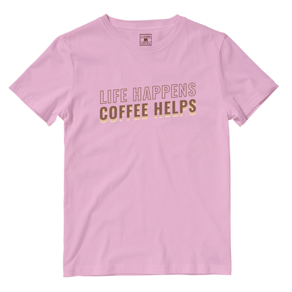 Cotton Shirt: Coffee Helps