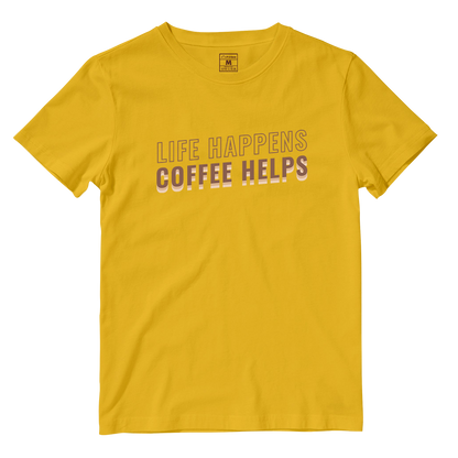 Cotton Shirt: Coffee Helps
