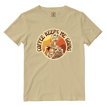 Cotton Shirt: Coffee Keeps Me Going