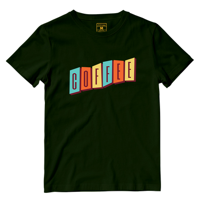 Cotton Shirt: Coffee Retro