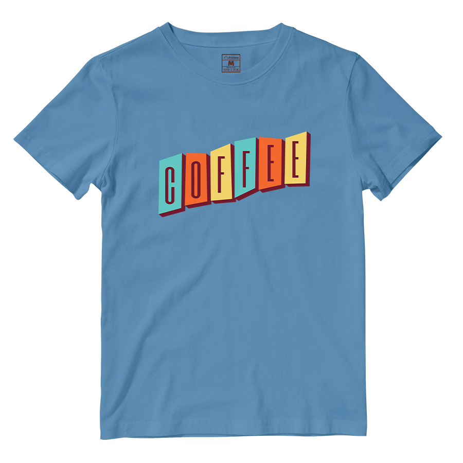 Cotton Shirt: Coffee Retro