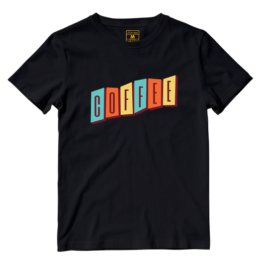 Cotton Shirt: Coffee Retro