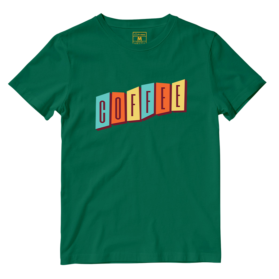 Cotton Shirt: Coffee Retro