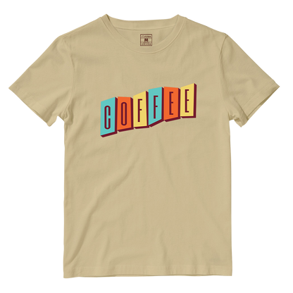 Cotton Shirt: Coffee Retro