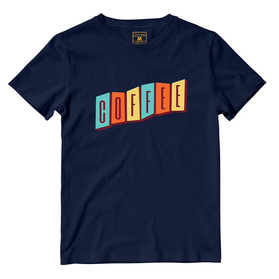 Cotton Shirt: Coffee Retro