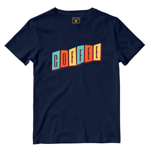 Cotton Shirt: Coffee Retro