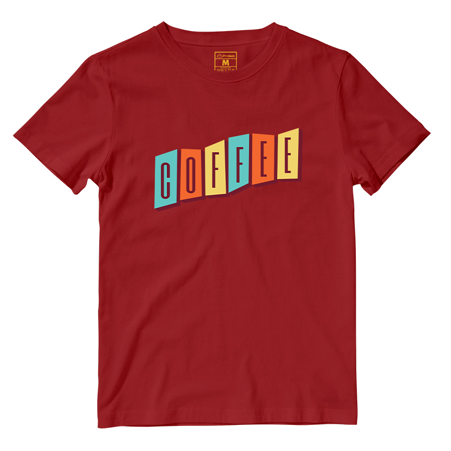 Cotton Shirt: Coffee Retro