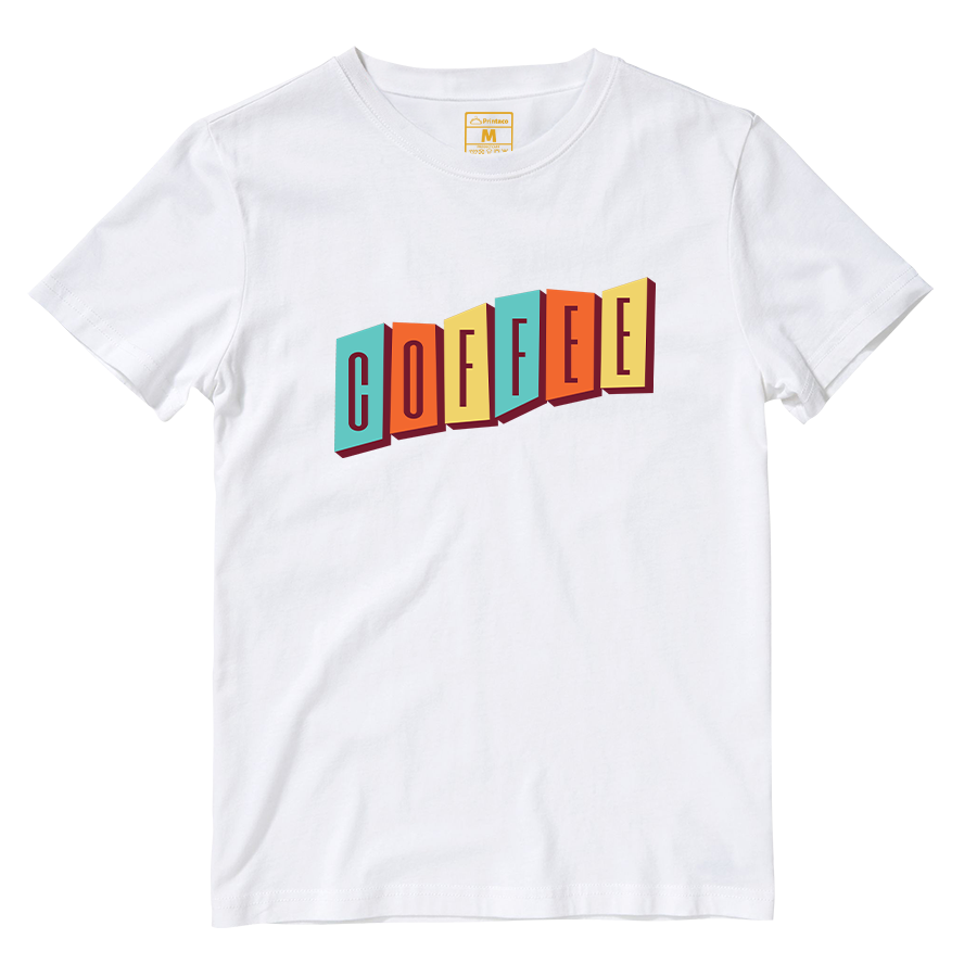 Cotton Shirt: Coffee Retro