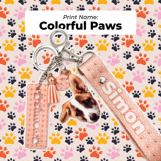 Acrylic Pet Bag Charm: Dog Wristyard Set