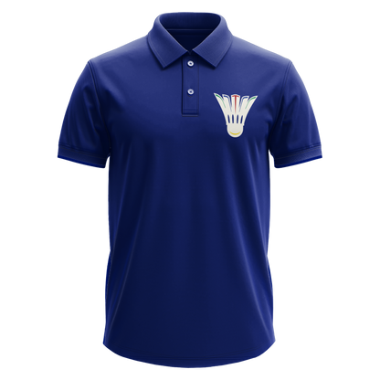 Drifit Polo Shirt: Colorful Shuttlecock Pocket