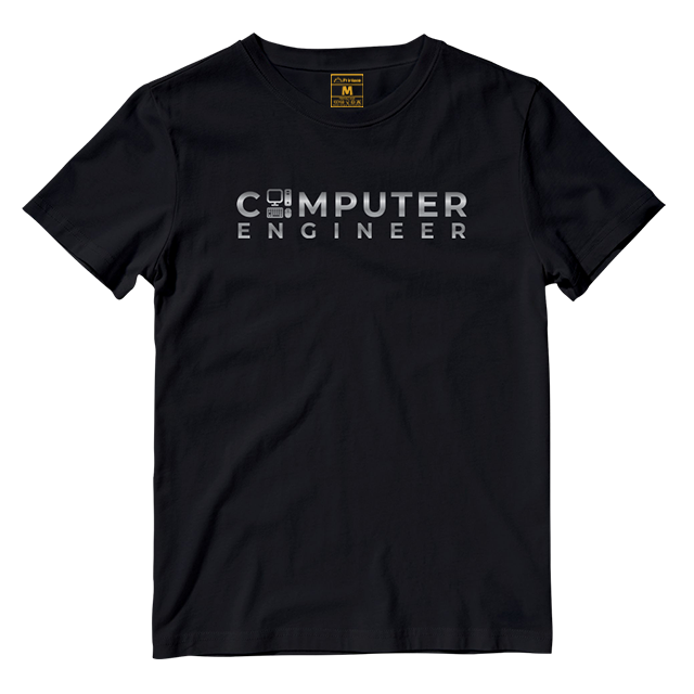 Cotton Shirt: Computer Engineer Metallic