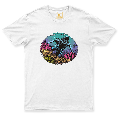 Drifit Shirt: Coral Reef Diver