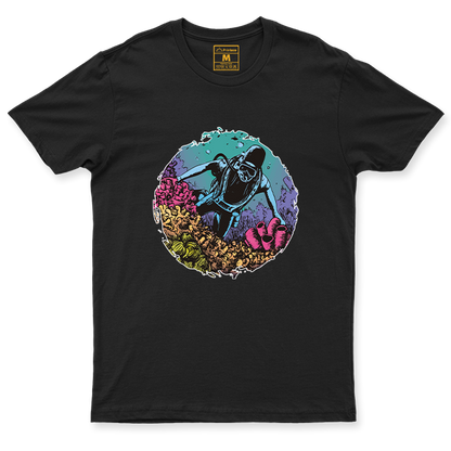 Drifit Shirt: Coral Reef Diver