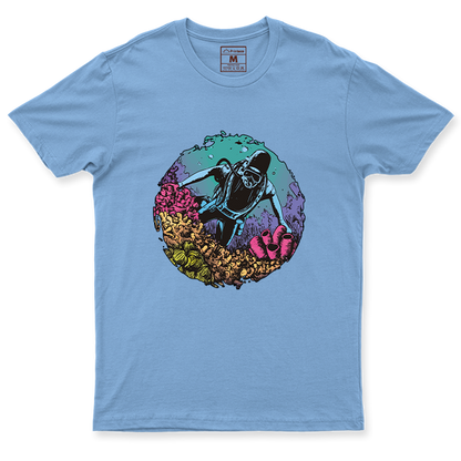 Drifit Shirt: Coral Reef Diver