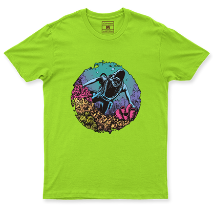 Drifit Shirt: Coral Reef Diver