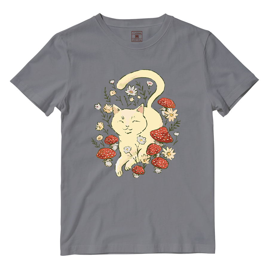 Cotton Shirt: Cottagecore Cat